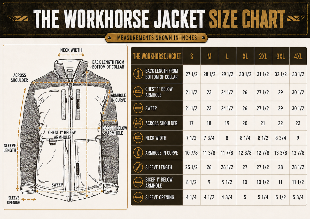 Product size chart